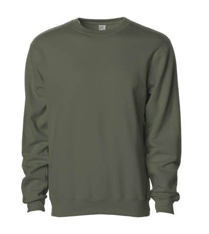 SS3000 - Midweight Crewneck Sweatshirt - Army / XS - CREWNECKS