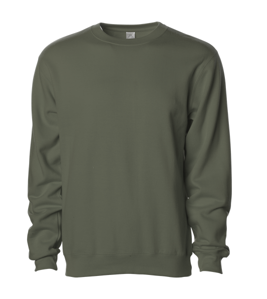 SS3000 - Midweight Crewneck Sweatshirt - Army / XS - CREWNECKS