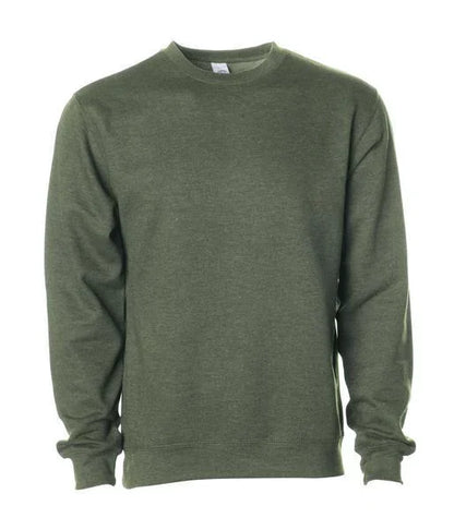 SS3000 - Midweight Crewneck Sweatshirt - Army Heather / XS - CREWNECKS