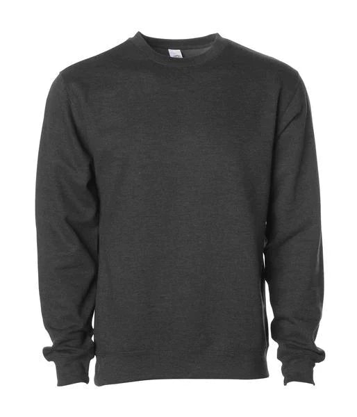 SS3000 - Midweight Crewneck Sweatshirt - Charcoal Heather / XS - CREWNECKS