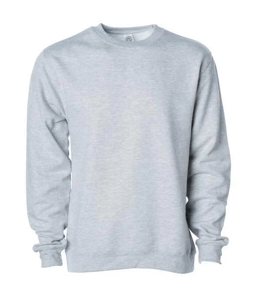 SS3000 - Midweight Crewneck Sweatshirt - Grey Heather / XS - CREWNECKS