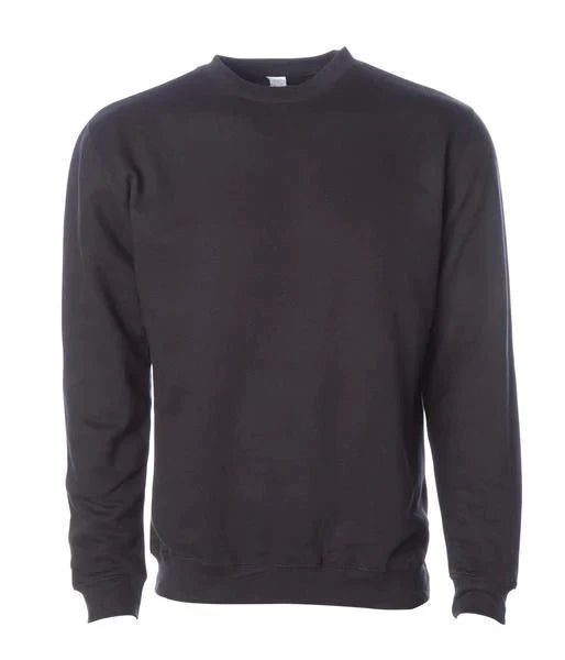 SS3000 - Midweight Crewneck Sweatshirt - Black / XS - CREWNECKS