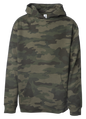 SS4001Y - Youth Midweight Pullover Hooded Sweatshirt - Forest Camo / S - HOODIES