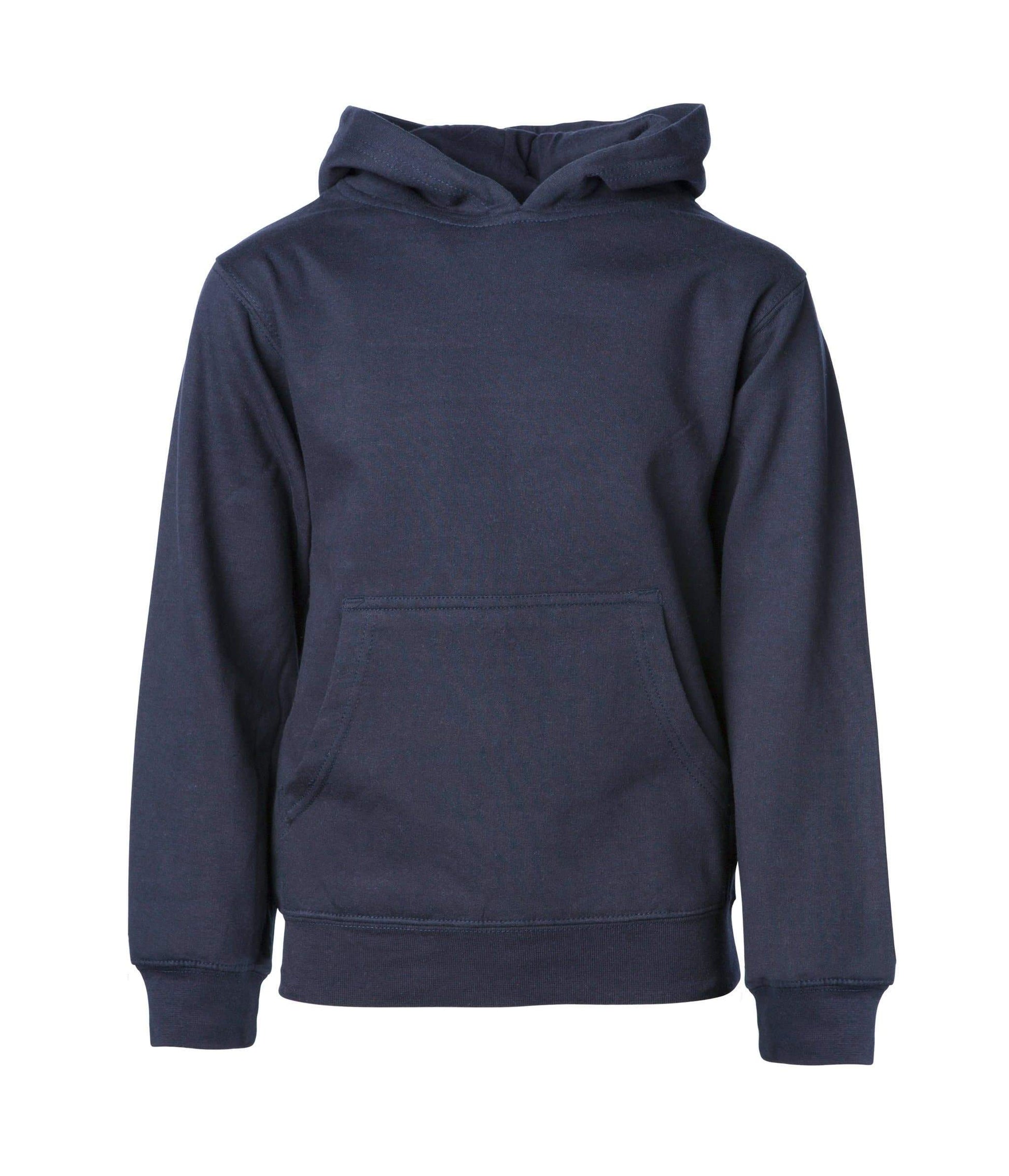 SS4001Y - Youth Midweight Pullover Hooded Sweatshirt - Classic Navy / S - HOODIES