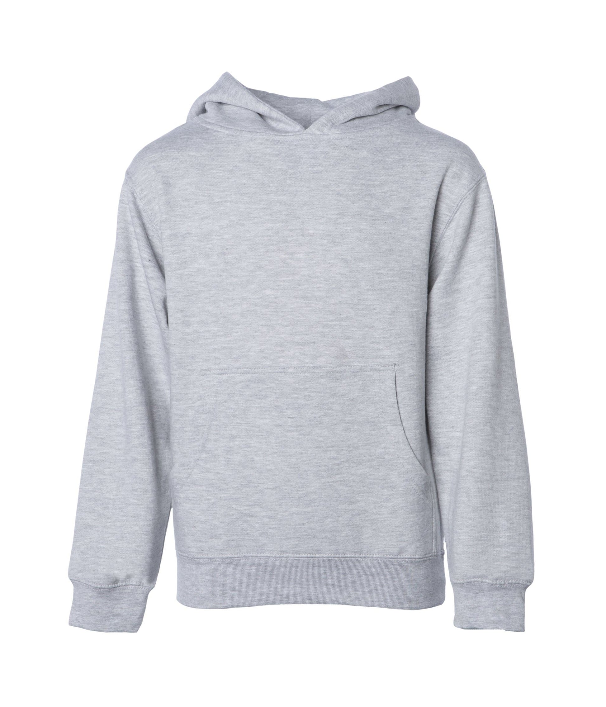 SS4001Y - Youth Midweight Pullover Hooded Sweatshirt - Grey Heather / S - HOODIES