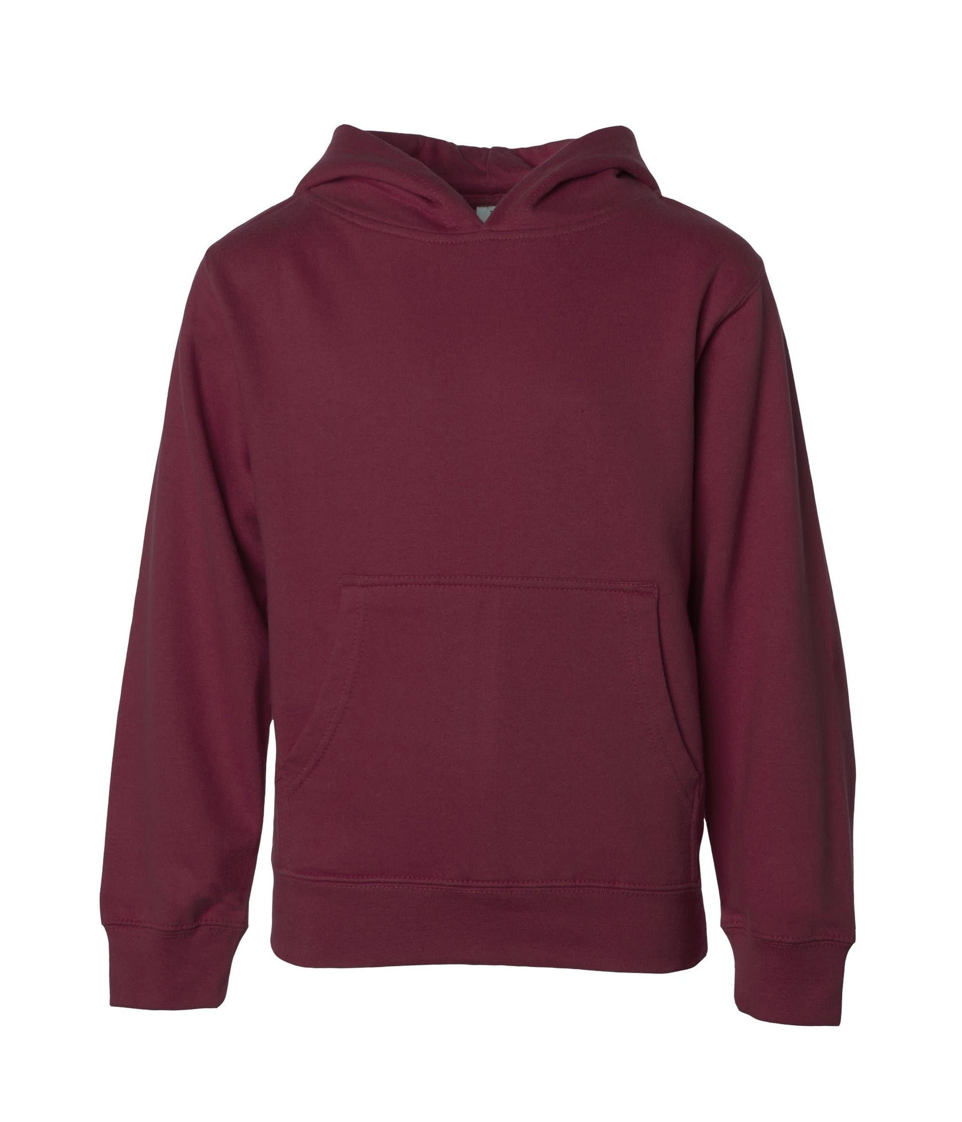 SS4001Y - Youth Midweight Pullover Hooded Sweatshirt - Maroon / S - HOODIES