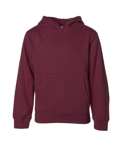 SS4001Y - Youth Midweight Pullover Hooded Sweatshirt - Maroon / S - HOODIES