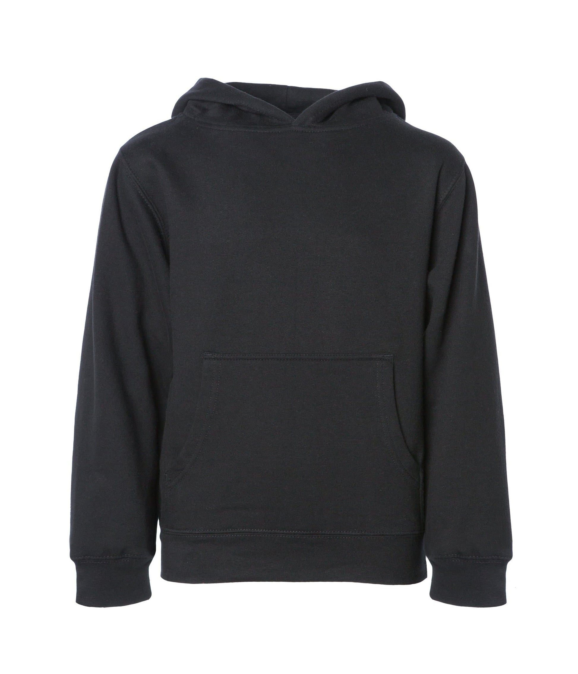 SS4001Y - Youth Midweight Pullover Hooded Sweatshirt - Black / S - HOODIES