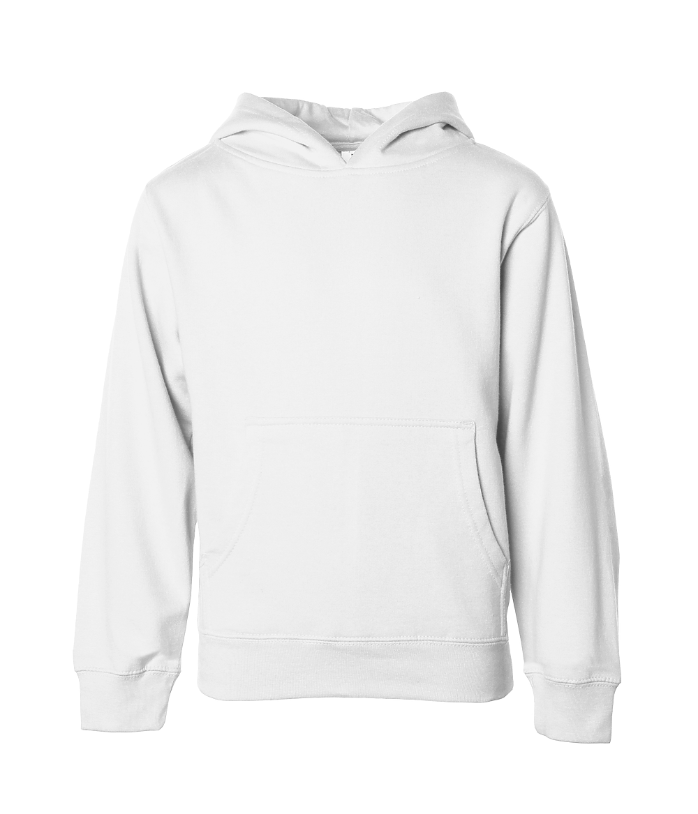 SS4001Y - Youth Midweight Pullover Hooded Sweatshirt - White / S - HOODIES