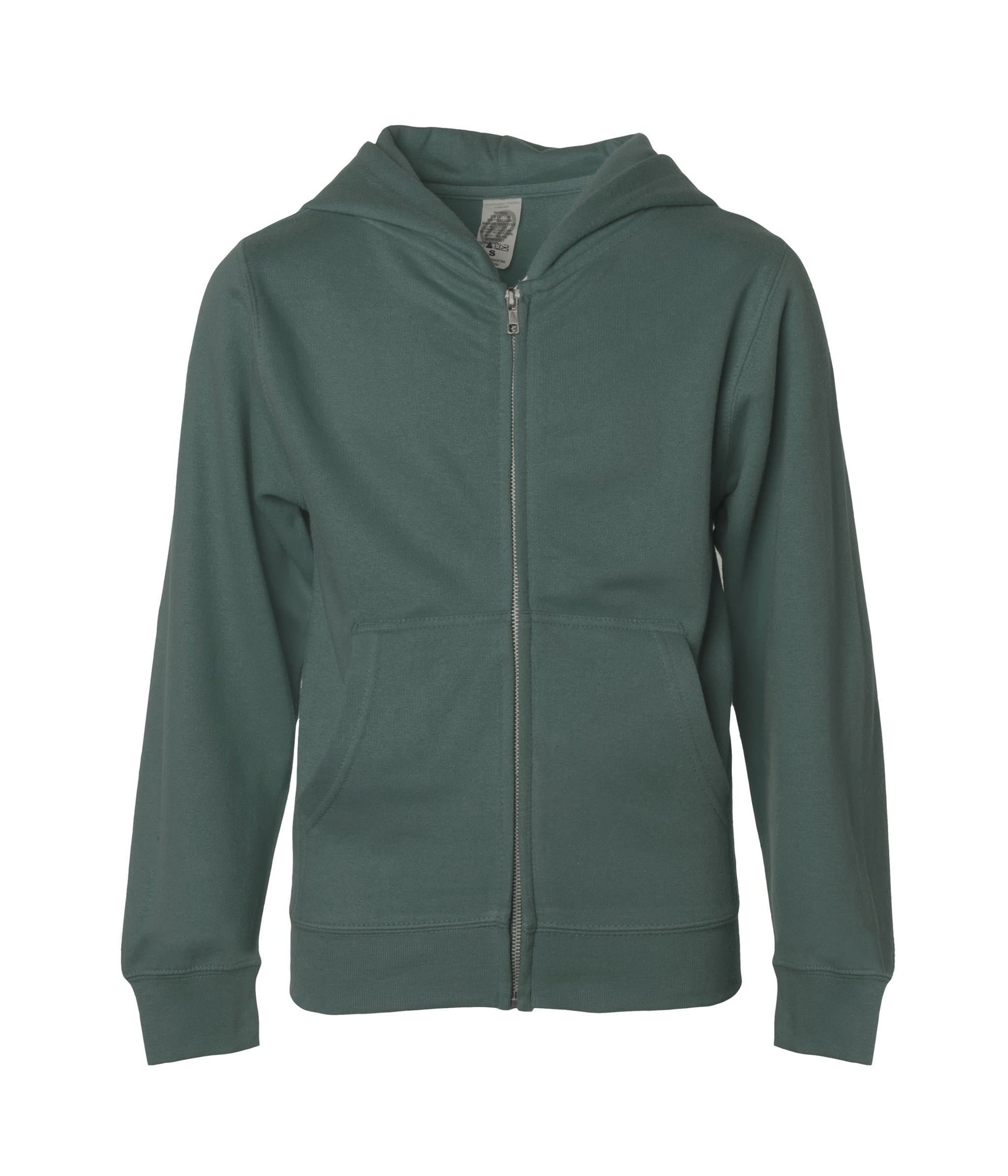 SS4001YZ - Youth Midweight Zip Hooded Sweatshirt - Alpine Green / S - ZIPS