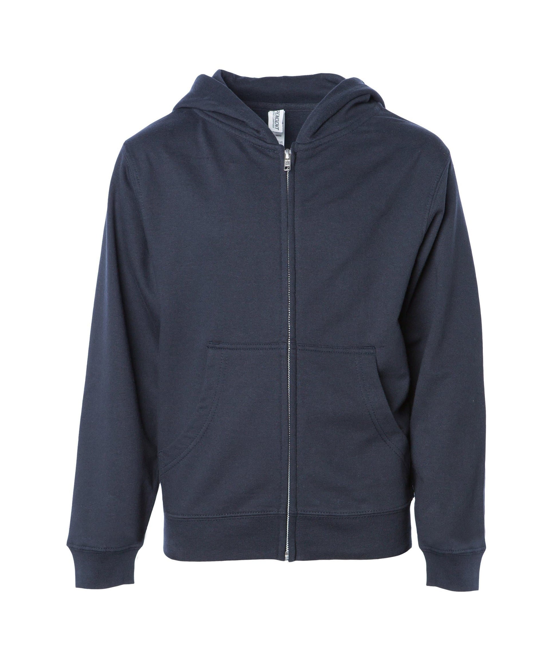 SS4001YZ - Youth Midweight Zip Hooded Sweatshirt - Navy / S - ZIPS