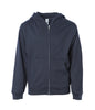 SS4001YZ - Youth Midweight Zip Hooded Sweatshirt - Navy / S - ZIPS
