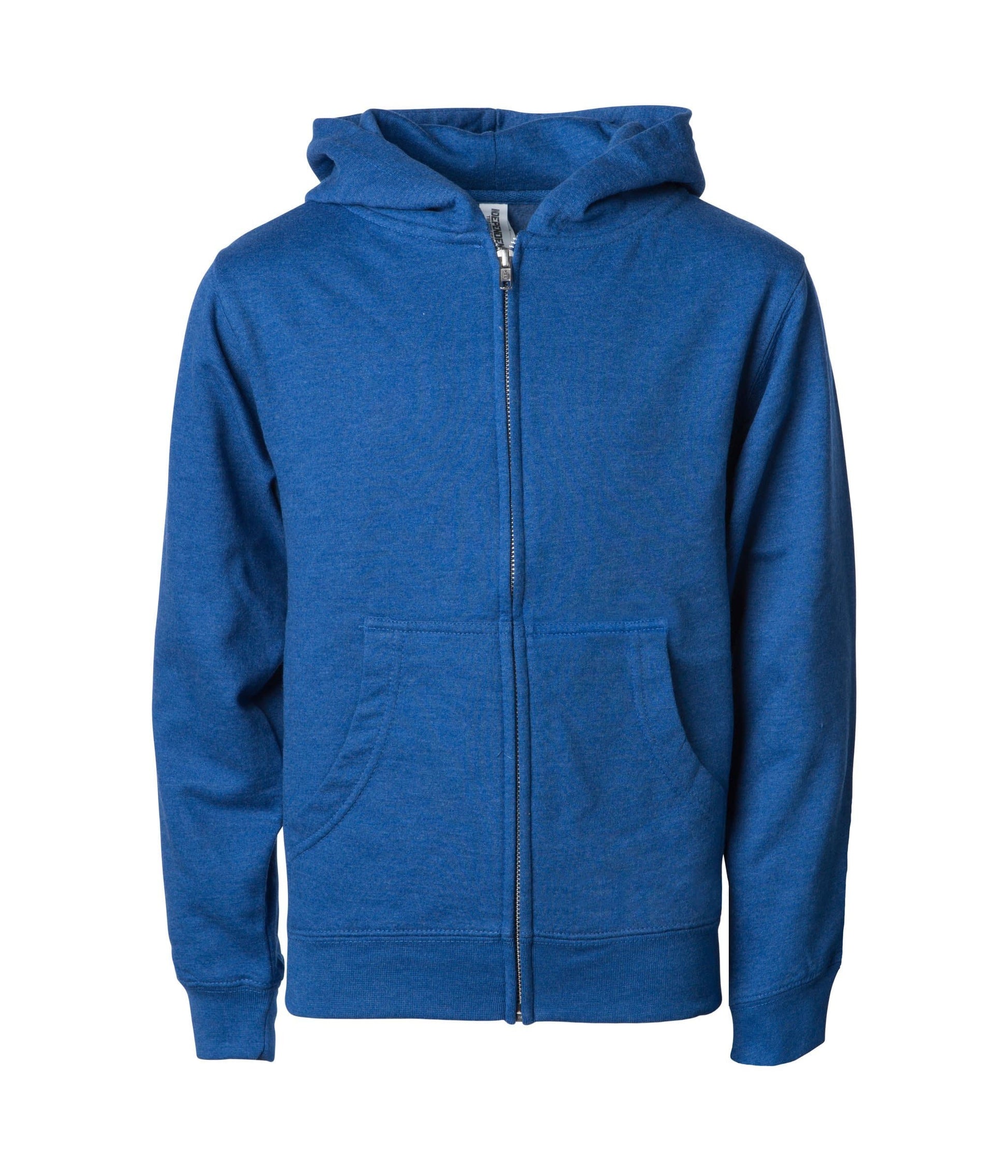 SS4001YZ - Youth Midweight Zip Hooded Sweatshirt - Royal Heather / S - ZIPS