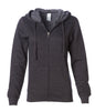 SS650Z - Lightweight Zip Hooded Sweatshirt - Charcoal Heather / XS - ZIPS