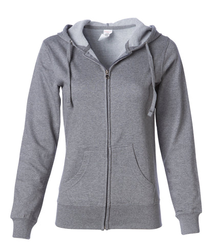 SS650Z - Lightweight Zip Hooded Sweatshirt - Gunmetal Heather / XS - ZIPS
