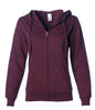 SS650Z - Lightweight Zip Hooded Sweatshirt - Light Blackberry / XS - ZIPS