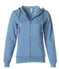 SS650Z - Lightweight Zip Hooded Sweatshirt - Misty Blue / XS - ZIPS