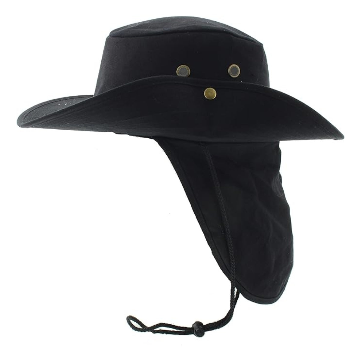 Safari Hat with Neck Cover Solid Various Colours & Sizes