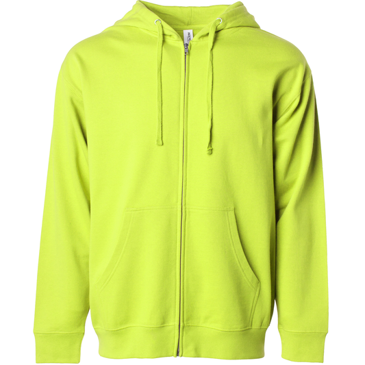SS4500Z - Midweight Zip Hooded Sweatshirt - Safety Yellow / XS - CLOSE
