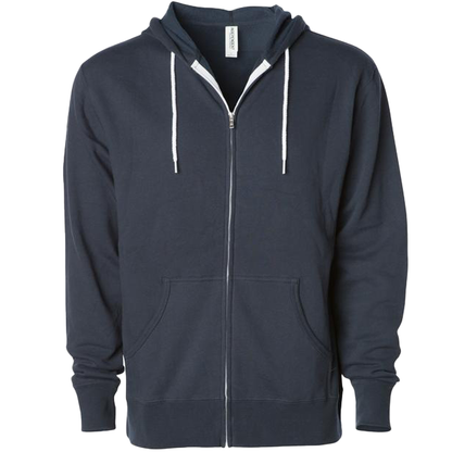 AFX90UNZ - Unisex Zip Hooded Sweatshirt - Slate Blue / XS - ZIPS