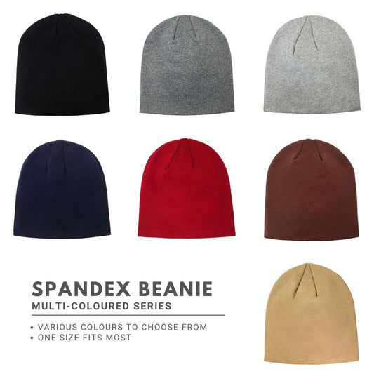Spandex Beanie - Multi-Coloured No Cuff