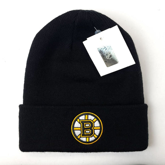 Boston Bruins Knit Toque - BS Cuff Black - OSFA - NHL