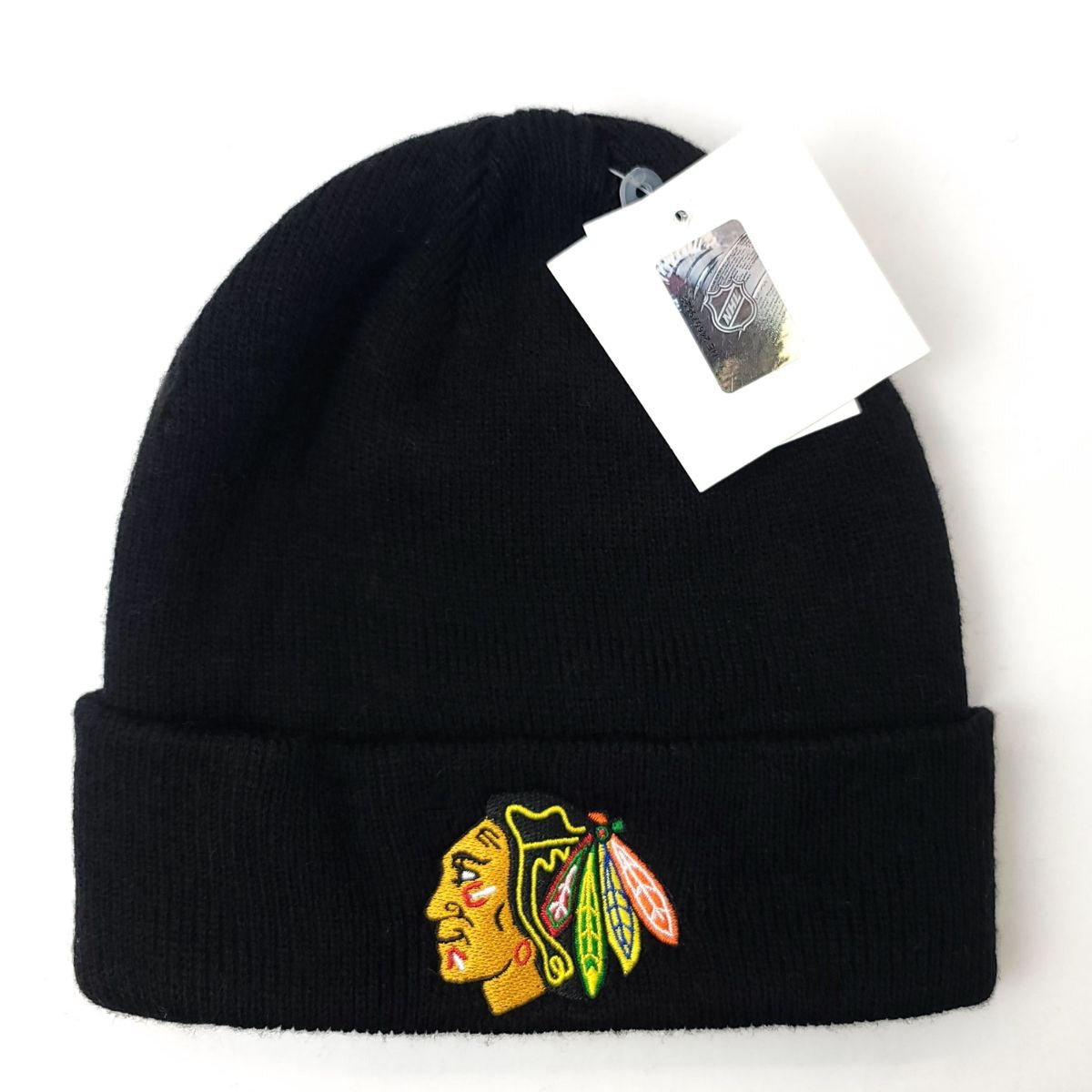 Chicago Blackhawks Knit Toque - BS Cuff Black - OSFA - NHL