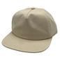 GNV-1040SB - 5 Panels Mid Profile Flat Bill - Stone / One Size - CAPS