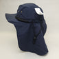 Outdoor Beach Hat with Neck Cover F006 Multi-Coloured Adjustable Water Resistant - Navy - Safari