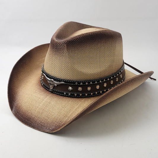 Natural Straw Cowboy Hat - ST132NT - OSFA