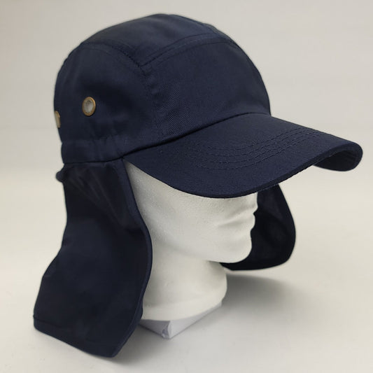 5 Panel Hiking Cap with Neck Cover Various Colours Adjustable