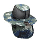Safari Hat with Neck Cover Mesh Various Colours & Sizes - Digital Blue Camo / Small