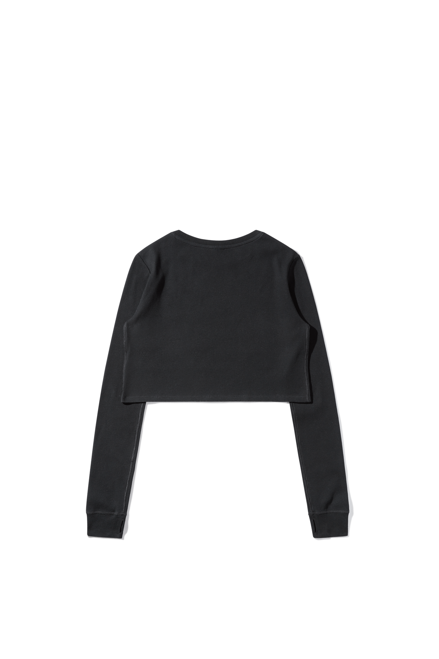 Cropped Thermal Longsleeve Tee