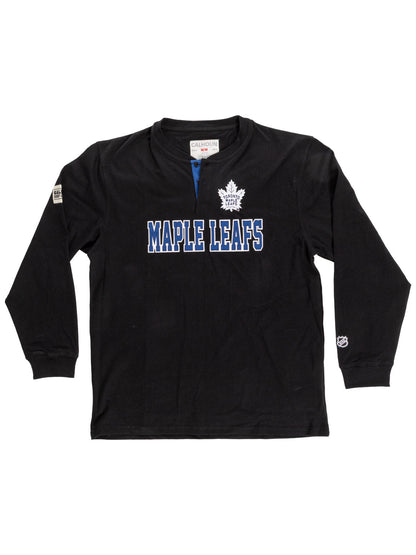 Toronto Maple Leafs Long Sleeve Henley Blackout Edition - Presale