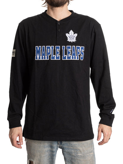 Toronto Maple Leafs Long Sleeve Henley Blackout Edition - Presale
