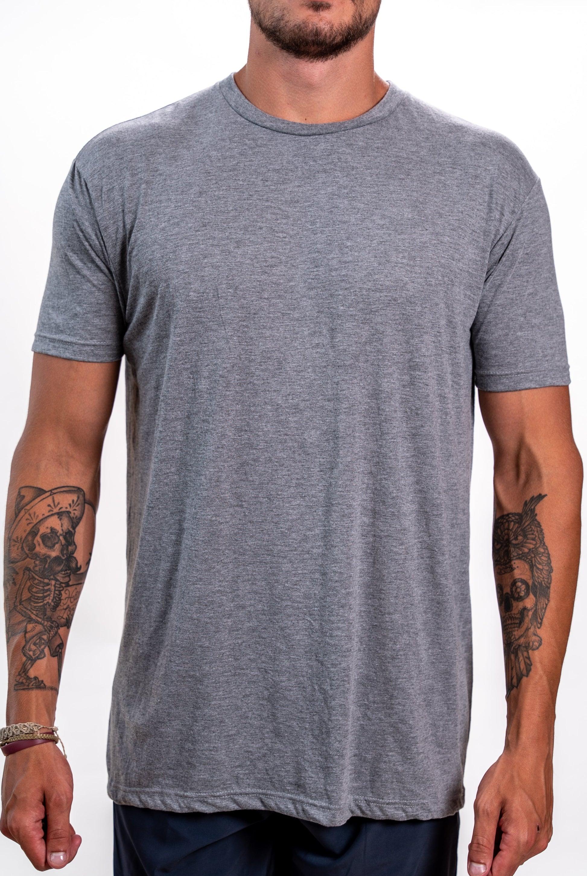 47278 - Men’s Tri-Blend Tee - Heather Grey / XL - CLOSE