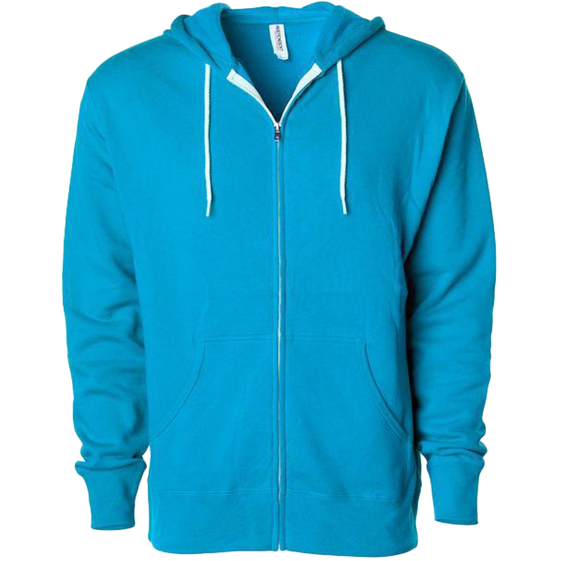 AFX90UNZ - Unisex Zip Hooded Sweatshirt - Turquoise / XS - ZIPS
