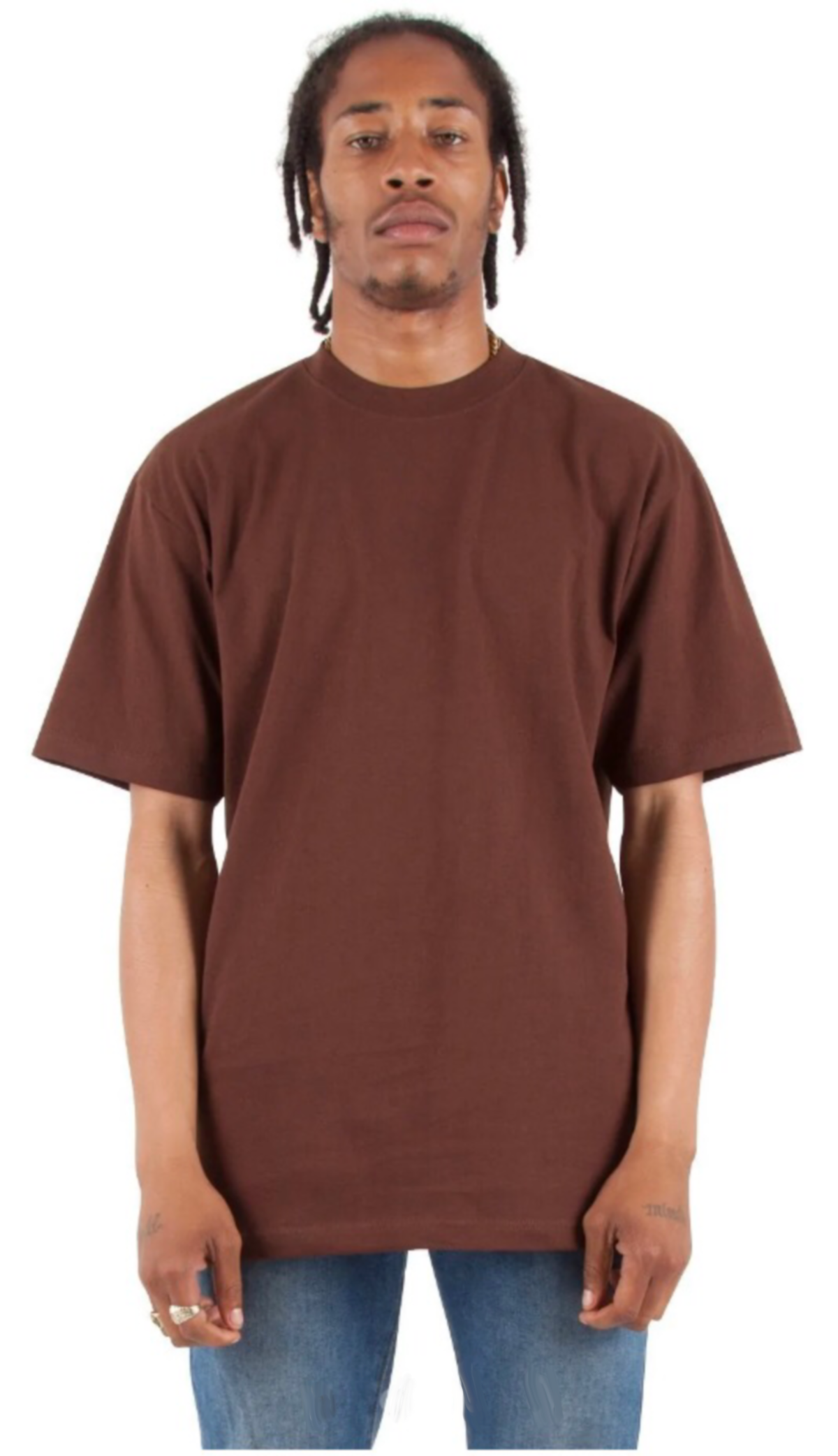 Max Heavyweight Short Sleeve - 7.5 oz - Brown / S - TEES