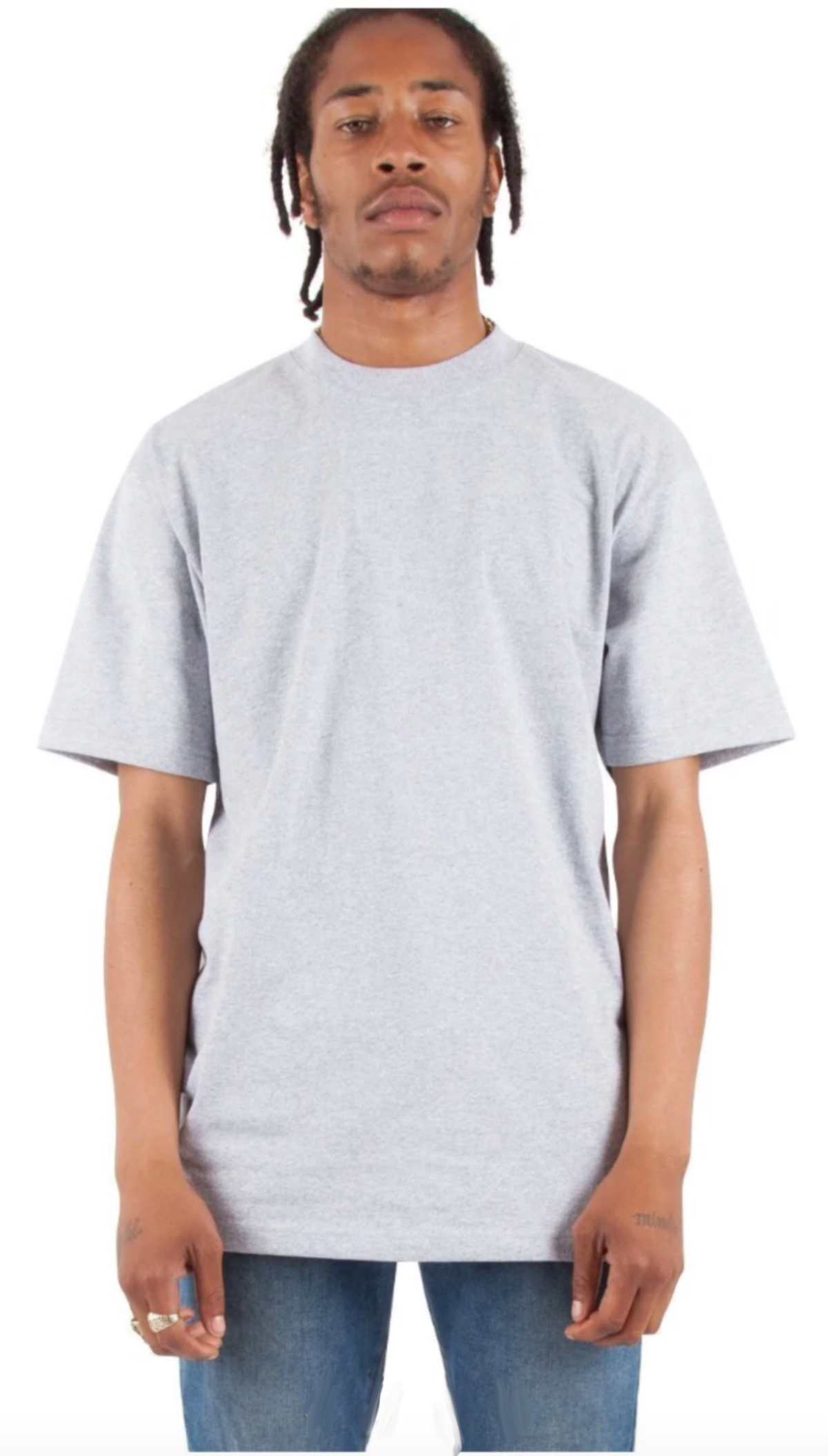 Max Heavyweight Short Sleeve - 7.5 oz - Heather Grey / S - TEES