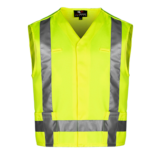 VT131 - Custom Hi-vis safety vest with Velcro closure & 3M reflective tape - Workwear