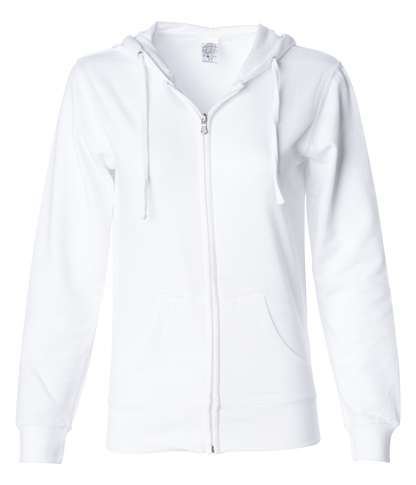 SS650Z - Lightweight Zip Hooded Sweatshirt - White / XS - ZIPS