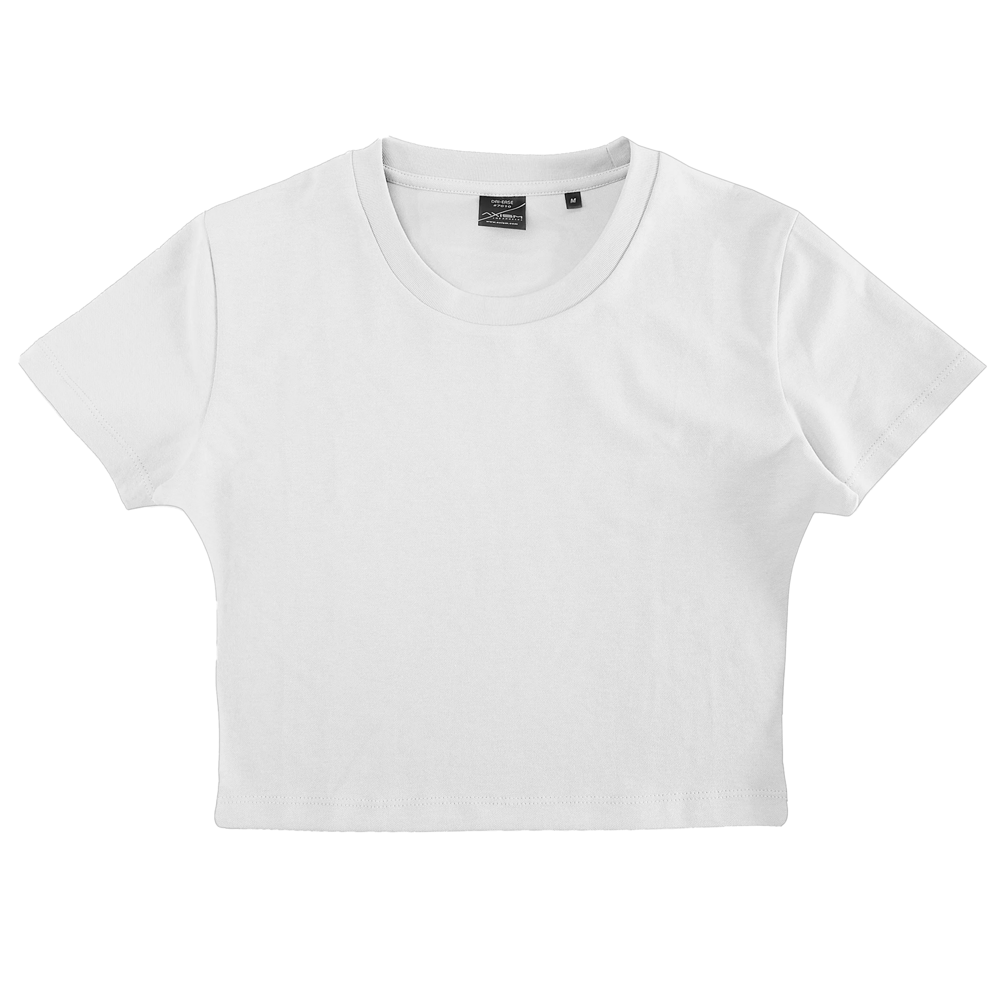 7013 - Woman Dri Ease Crop Top - White / XS - TEES