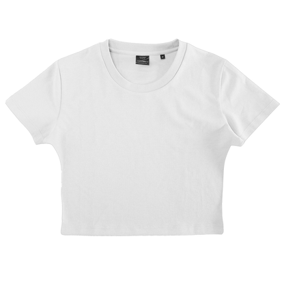 7013 - Woman Dri Ease Crop Top - White / XS - TEES