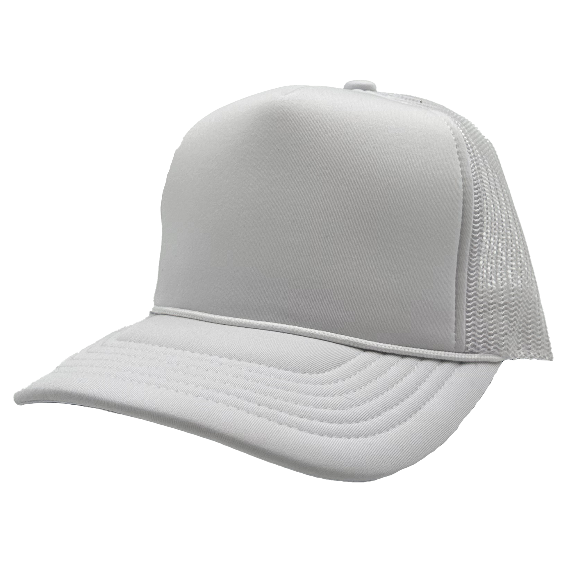 GNV-1222FT - Foam Trucker Cap - White / One Size - CAPS