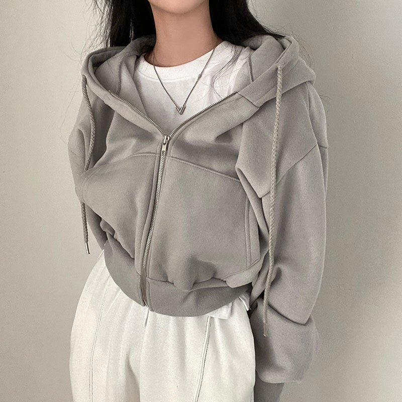 Casual Zip-Up Hoodie for Women