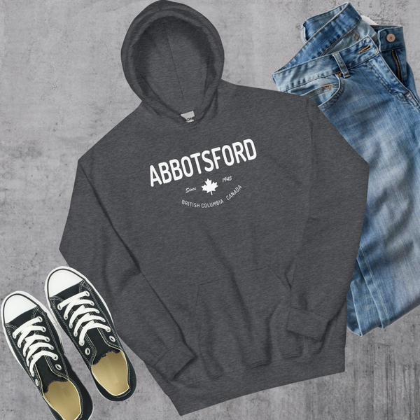 Abbotsford Since 1945 Hoodie - Dark Heather / S