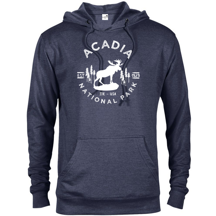 Acadia National Park Hoodie - S / Denim Heather - hoodie