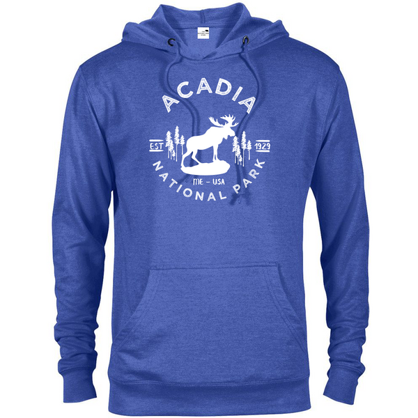 Acadia National Park Hoodie - S / Royal Heather - hoodie