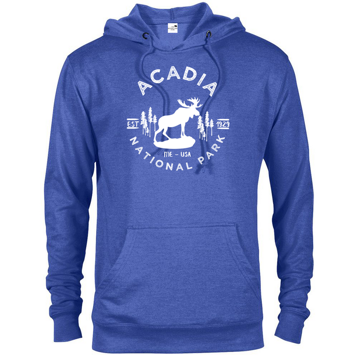 Acadia National Park Hoodie - S / Royal Heather - hoodie