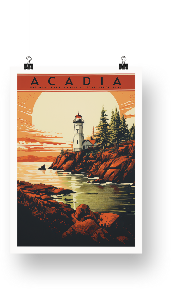 Acadia National Park Poster - poster